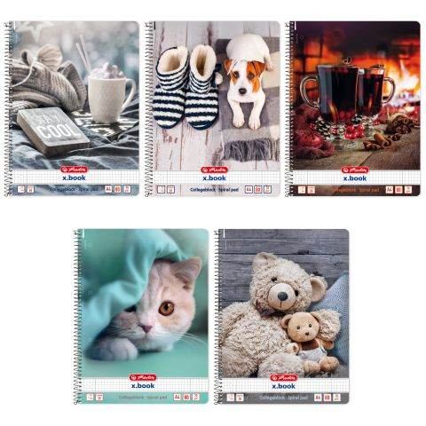 Herlitz Spiralblock, A4, Lineatur 28 Cosy, 80 Blatt
