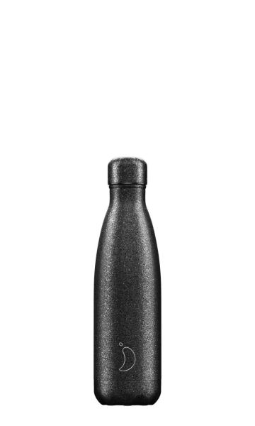 CHILLY`S Trinkflasche Bottle Sparkly Black 500ml