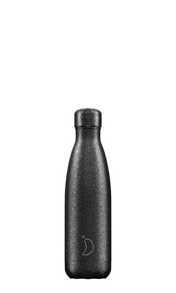 CHILLY`S Trinkflasche Bottle Sparkly Black 500ml
