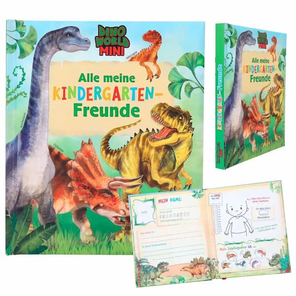DEPESCHE DINO World Freundebuch Alle meine Kindergarten Freunde ++