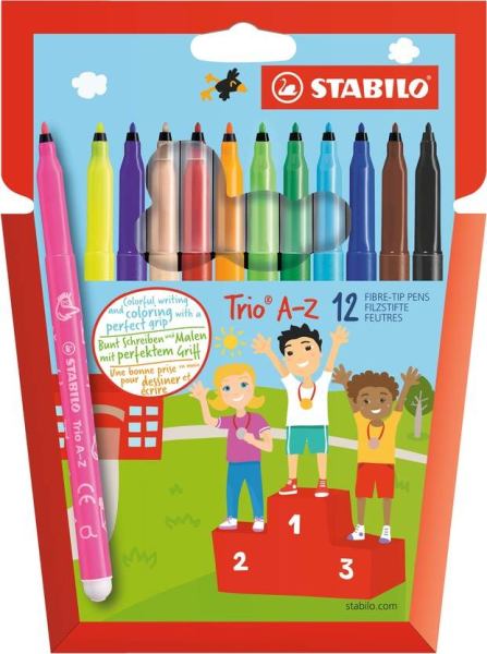 STABILO Trio A-Z 12er Filzstifte