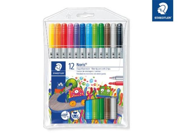 STAEDTLER 12 Noris Club Doppelfasermaler