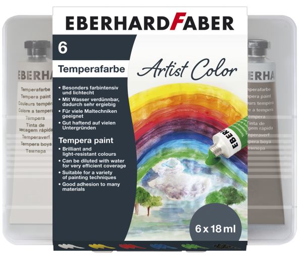 EBERHARD FABER Tempera Tuben 6er Etui 18ml