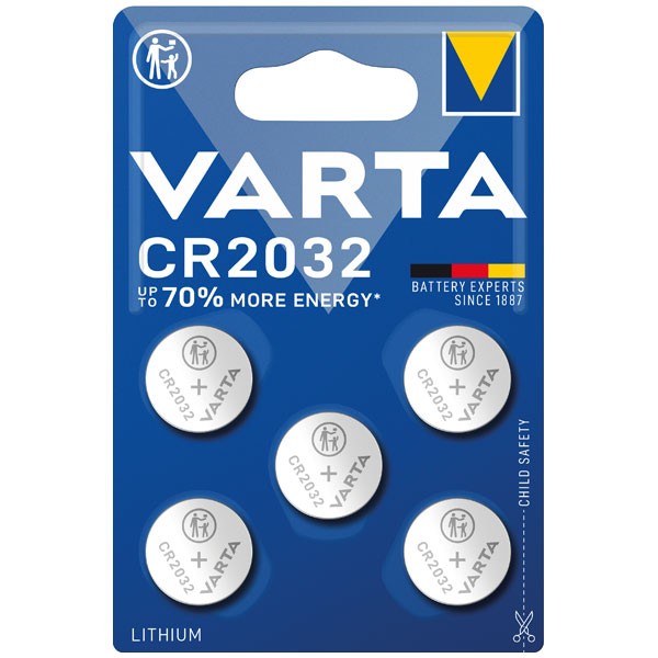 VARTA Batterie CR2032 5erLITHIUM Coin
