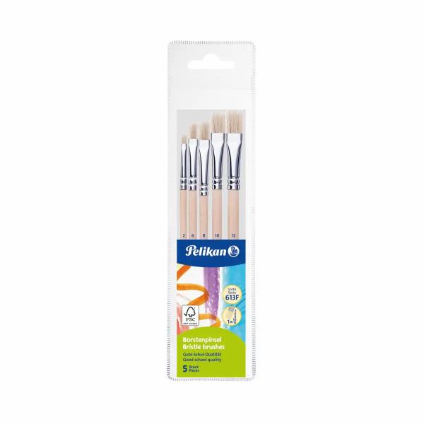 Pelikan PinselSet Starter 5 Stück Borstenpinsel **