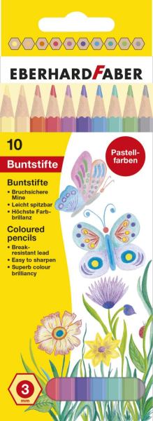 EBERHARD FABER Colori Buntstifte METALLIC - sechskant 10er Kartonetui