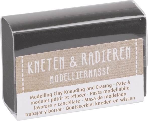 Kneten & Radieren Modelliermasse schwarz