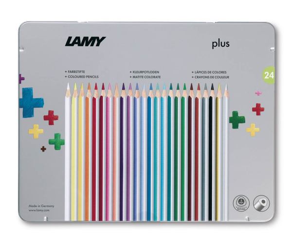 LAMY plus Buntstifte in Metallbox - 24 Stück