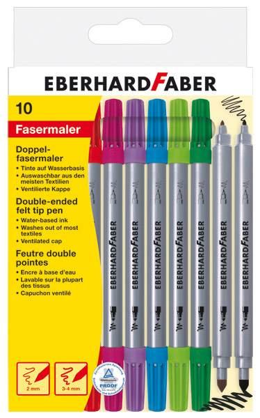 EBERHARD FABER Colori Filzstifte Doppelfasermaler - 10er