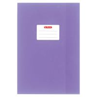 Herlitz Hefthülle, A4, PP, Baststruktur, Namensetikett Violett Herlitz Hefthülle, A4, PP, Baststruktur, Namensetikett Violett