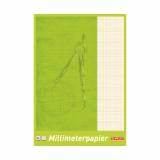 Herlitz Millimeterpapier Block DIN A4, 25 Blatt, 80 g/ qm