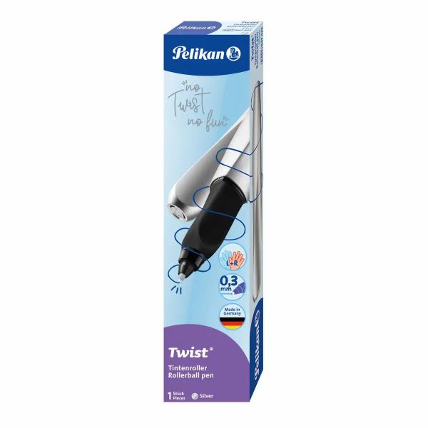 Pelikan Tintenroller Twist LH & RH silber **