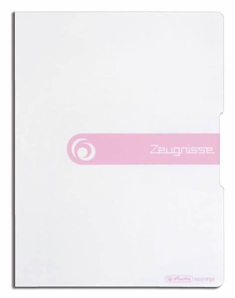 Herlitz Zeugnismappe / Sichtbuch PP A4 weiß