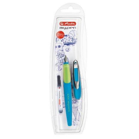 Herlitz my.pen Füllhalter/ Füller blau, Rechtshänder