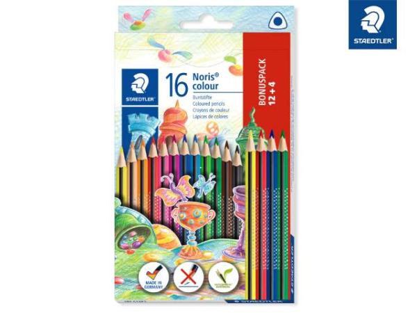 STAEDTLER Buntstifte Noris colour, 12+4