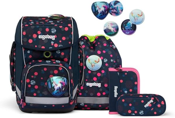 ergobag cubo Schulranzen-Set PhantBärsiewelt