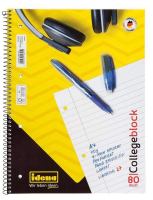 Idena Collegeblock, FSC-Mix, A4, liniert, Doppelrand, Lineatur 27, 70gm², 4fach Lochung Idena Collegeblock, FSC-Mix, A4, liniert, Doppelrand, Lineatur 27, 70gm², 4fach Lochung