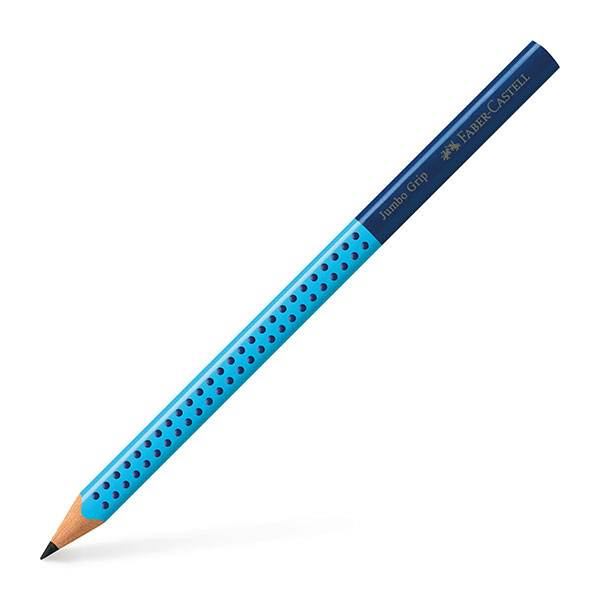 Faber-Castell Bleistift Jumbo Grip B - Two Tone - hellblau/blau