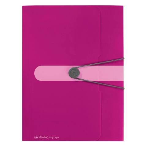 Herlitz Gummizugmappe PP A4 magenta