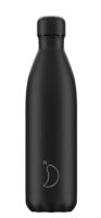CHILLY`S Trinkflasche Bottle Monochrome All Black 260ml