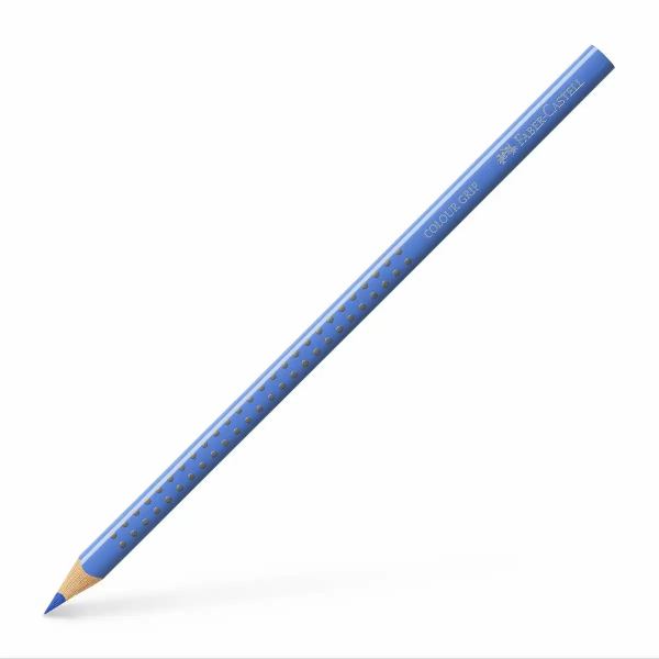 FABER-CASTELL Buntstift Colour Grip mit Namensfeld ultramarin hell **