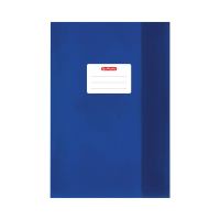 Herlitz Hefthülle A5 Baststruktur mit Namensetikett Dunkelblau Herlitz Hefthülle A5 Baststruktur mit Namensetikett Dunkelblau