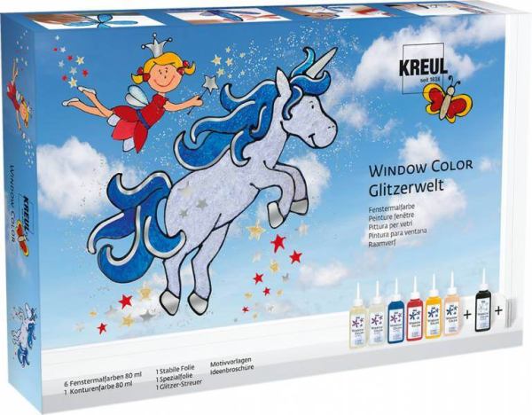 KREUL Window Color - Set Glitzerwelt