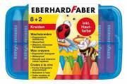 EBERHARD FABER Wachsmalkreide - dreikant - wasserfest - 8+2