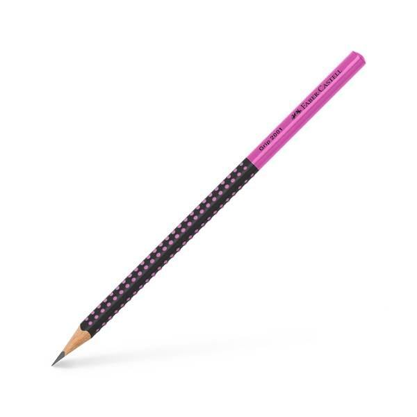 Faber-Castell Bleistift Grip 2001 HB schwarz pink