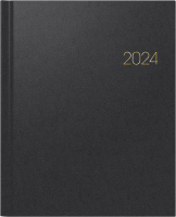 Buchkalender 2024, Lehrerkalender , Schwarz  Überformat A5, Buchkalender 2024, Lehrerkalender , Schwarz  Überformat A5,