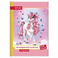Roth Hausaufgabenheft Klipp & Klar Einhornportait Roth Hausaufgabenheft Klipp & Klar Einhornportait