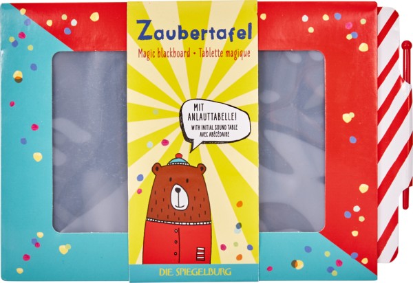 Spiegelburg Zaubertafel mit ABC Lernkarte Bunte Geschenke
