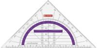 BRUNNEN Geo-Dreieck/ Geometrie-Dreieck 16cm Griff purple ° BRUNNEN Geo-Dreieck/ Geometrie-Dreieck 16cm Griff purple °