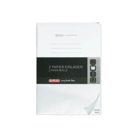 Herlitz Geschäftsbuch Refills, in Folie, ohne Einband, blanko, A4, 80 Blatt