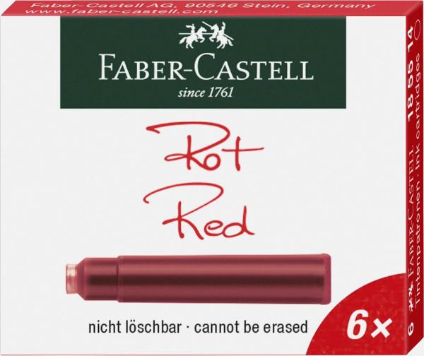 Faber-Castell Tintenpatronen 6 St.