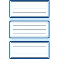 HERMA Schuletiketten neutral blauer Rand liniert 76x35mm HERMA Schuletiketten neutral blauer Rand liniert 76x35mm