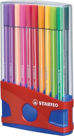 STABILO Fasermaler pen 68 ColorParade 20ST in 20 Farben