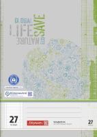 BRUNNEN Heft A4 - liniert - 16 Blatt - Lineatur 27 - Recycling **
