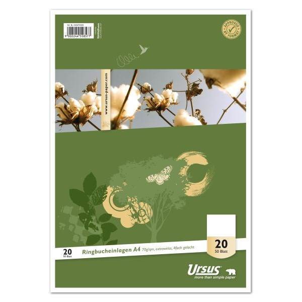 Ursus Basic Ringbucheinlage Lineatur 20 A4 50 Blatt