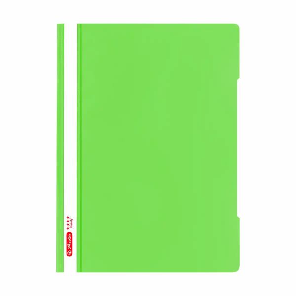 Schnellhefter Hellgrün, A4 Plastik Quality, von Herlitz **