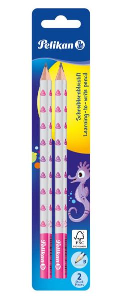 Pelikan Schreiblernbleistift Jumbo BJ/2/B 2 St., rosa, Allershausen