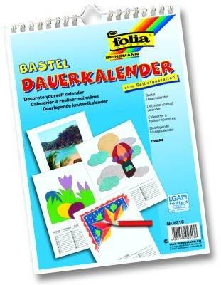 Bastel Dauerkalender weiß