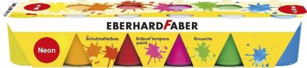 EBERHARD FABER Schulmalfarben 6x25 ml Neon-Farben