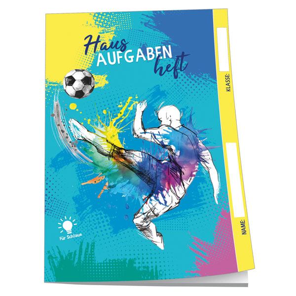 Trötsch Hausaufgabenheft A5 für Schlaue Fussball **