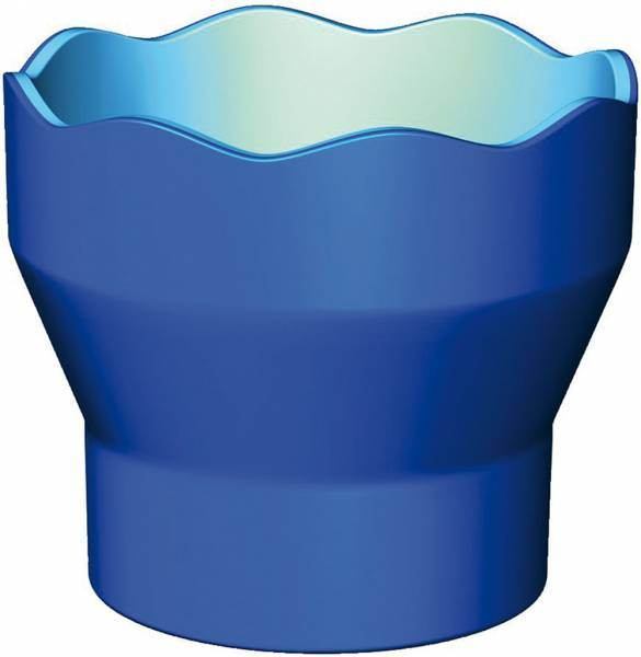 Faber Castell Wasserbecher, Pinselbecher Clic & Go in blau