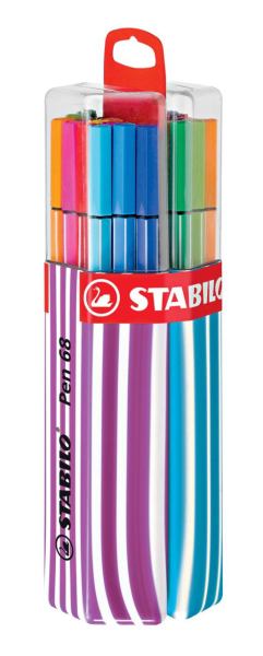 STABILO Fasermaler pen 68, Twin Pack hellblau/pink in 20 Farben
