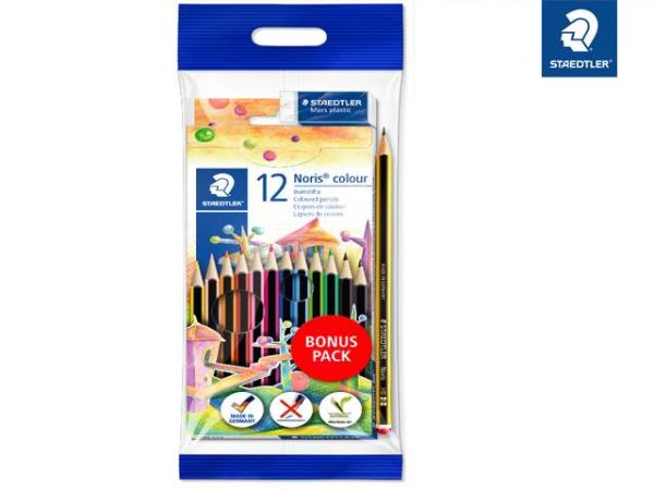 STAEDTLER Farbstift Buntstift Noris Colour® Promotion Set mit Radierer und Bleistift