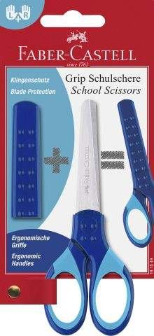 Faber-Castell Schulschere GRIP blau auf Blisterkarte ***