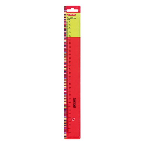 Herlitz Lineal, Kunststoff,  transparent 30cm