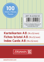 BRUNNEN Karteikarten A8 liniert grün BRUNNEN Karteikarten A8 liniert grün